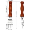 Ice Pick Stainless Steel with Safety Wooden Handle for Kitchen