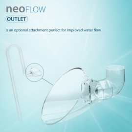 Aquario Neo Outlet - Efficient Water Flow Relief with 360-Degree Adjustable Direction, Compact Design, and Durable PETG Material for Neo Flow Lily Pipes - Large, 17MM (16/22MM)