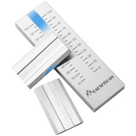 BAOSHISHAN 0-25um Grindometer Stainless Steel Fineness Gauge ISO Standard Single Groove with 2 Scrapers, Storage Case, 25μm/50μm/100μm/150μm Available (25μm)