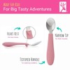 Elk and Friends Kids Silverware with Silicone Handle | Childrens