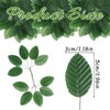 Sliverdew 50 Pcs Artificial Green Leaves Rose Leaves Bulk Fake