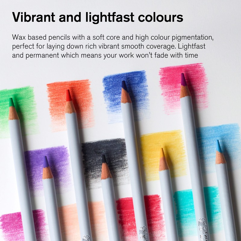 Winsor & Newton 490012 Studio Collection Colouring Pencils, 12 Soft