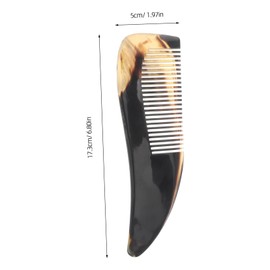 FOMIYES Sturdy Natural Horn Hair Comb Pointed Tail for Men Women Hair Shaping Tool Detangle Fine Tooth Comb