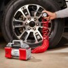 Pittsburgh 12V Battery-Direct Tire Inflator with LED Light Tire Air
