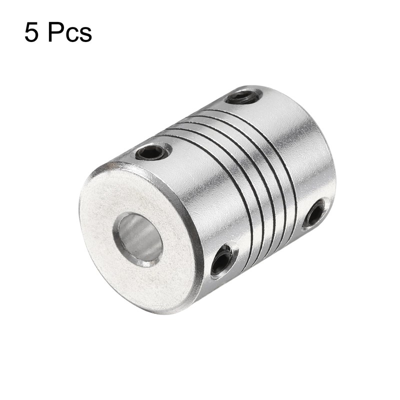 QUARKZMAN Pack of 5 Aluminium Alloy Shaft Coupling 6 mm