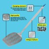 Tasty Stainless Steel Slotted Turner with Bevelled Front Edge, Heat-Resistant