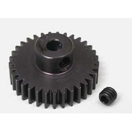 ROBINSON RACING RRP1333 48P PINION GEAR 33T (3.17MM BORE): HARD COATED ALUMINUM