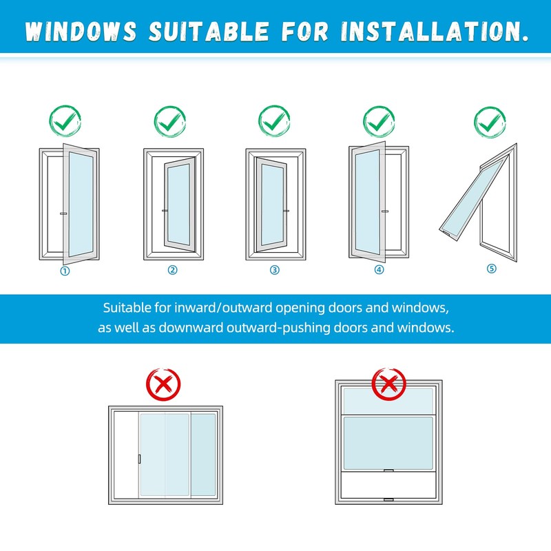 COOWIZ Portable Air Conditioner Window Kit，Ac Window Seal Kit 400cm，Ac