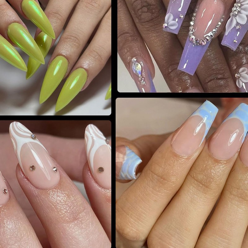 OBP Soft Gel Tips Cuadrada Mediana Para Uñas 560 Piezas