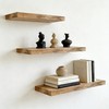 Floating Shelves for Wall, Solid Wood Wall Shelves Set of
