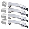 Osompar 4PCS Exterior Door Handle Compatible with Toyota Tundra 2007-2020