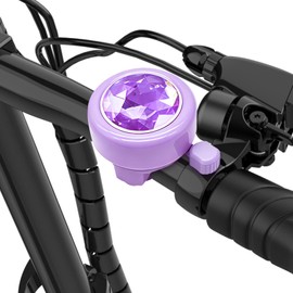 CHILDHOOD Bike Bell for Kids, Purple Gem Bike Accessories for Boys and Girls