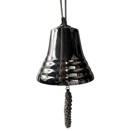 Four Seasons Liverpool Ships Bell Vintage style Silver Chrome Metal with Cord for hanging