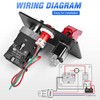 Nilight Ignition Switch Panel 12V 2 in 1 Rocker with