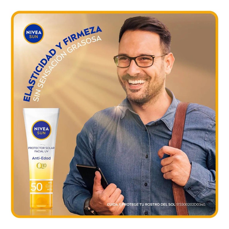 Protector Solar Facial Nivea Sun Anti Edad Q10 Fps50