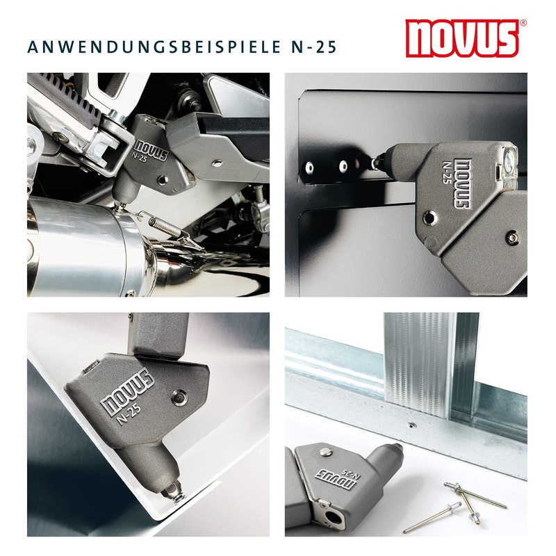 Novus Pop Rivet Gun Riveting Tool Heavy Duty Riveter N-25