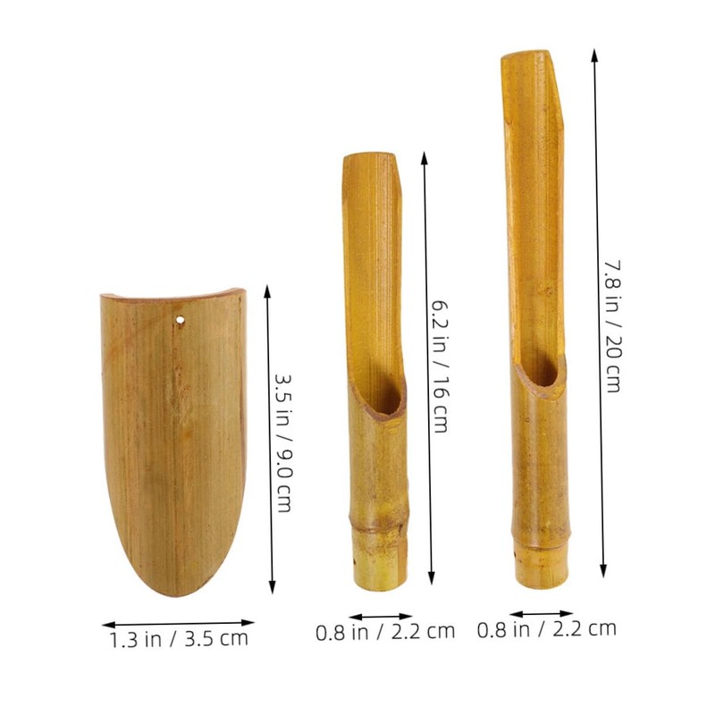 Gatuida 1 Set Bamboo Wind Chime Tubes DIY Craft Supplies