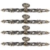 4 Sets Bronze Round Handles Cabinet Single Hole Pulls Furniture