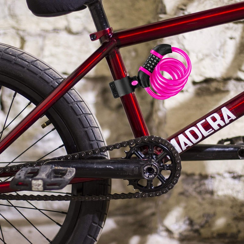 Opaza Bicycle Lock with 5 Digit Code, 1.2 m Long,