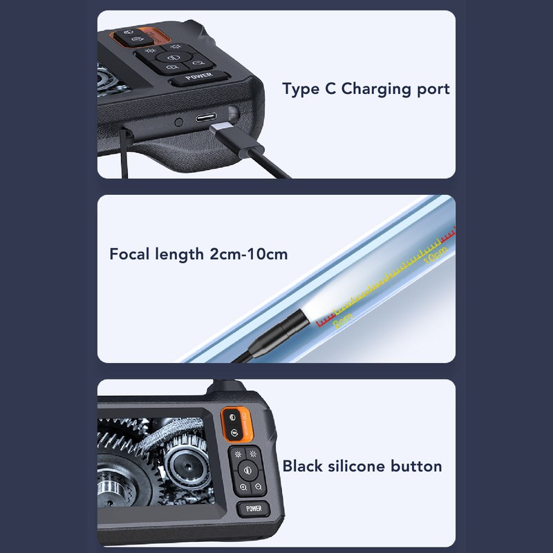 Endoscope Camera with Light IP67 Waterproof 1080P HD Sewer Inspection