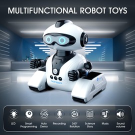 Winthai Robots Toys for Kids, 2.4Ghz Remote Control Robot Toys with Music and LED Eyes for Boys/Girls, RC Toys for 3-12 Year Toddler Children Teen Toy for Chritmas Birthday Festival