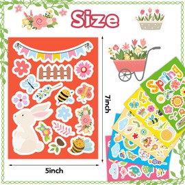 Funnlot Spring Stickers for Kids Spring Stickers Seasonal Holiday Stickers 485pcs Flower and Butterfly Stickers Flower Stickers Bulk for Envelopes Crafts Spring Theme Party Favors Supplies