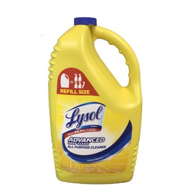 Lysol Disinfectant 144 Ounce Refill Bottle (Advanced Deep Clean Lemon Breeze)