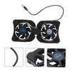 IWOWHERO Portable Foldable Laptop Cooler Dual Fans Universal Cooling Pad