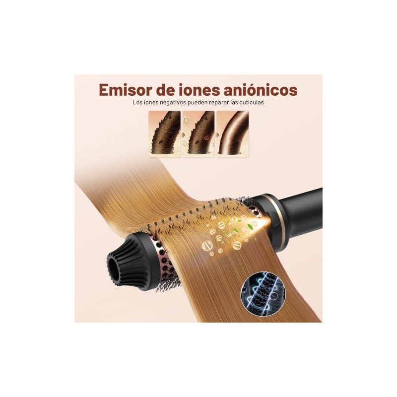 Cepillo Termico para Cabello, Cepillo para Cabello Electrico de 38