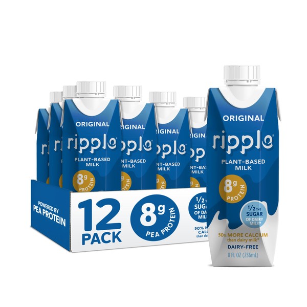 Ripple Original Plant Based Milk | 8g of Quality Sourced