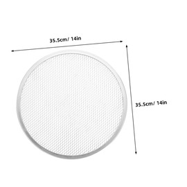 Operitacx Aluminium Pizzasieb 2 Stück Gelochtes Pizza Backblech für Ofen Runde Pizzapfanne Antihaftbeschichtung zum Backen und Servieren von Pizza