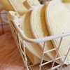 Natural Loofah Sponge Exfoliating Body Scrubber (2 Pack),Made with Eco-Friendly