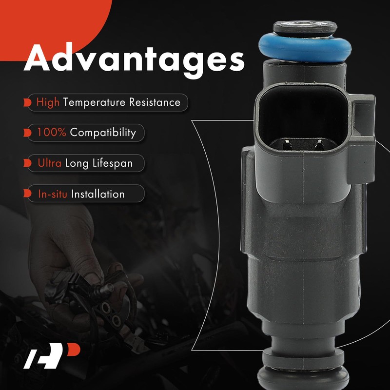 A-Premium 4 Holes Set of 6 Fuel Injectors Compatible with