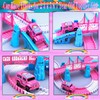 Race Tracks for Kids Ages 4-8, 203 PCS Pink Magic