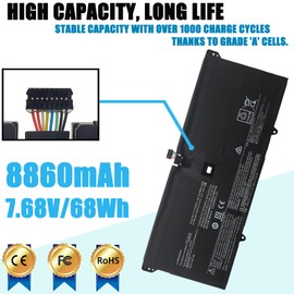 LAQUEENA L16M4P60 Laptop Battery Compatible with Lenovo Yoga 920 920-13IKB 920-131KB 920-13IKB-80Y7 80Y8 81TF Ideapad Flex Pro-13IKB Yoga 6 Pro-13IKB L16C4P61 5B10N01565 5B10N17665 5B10W67249