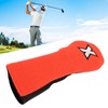 Mixed Fabric Head Cover Golf Club Protector Knitted Polyester Waterproof