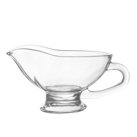 HIC Kitchen Glass Gravy Boat, 9-Ounce Capacity