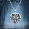 Tree of Life Locket Necklace Holds Picture Inside Sterling Silver