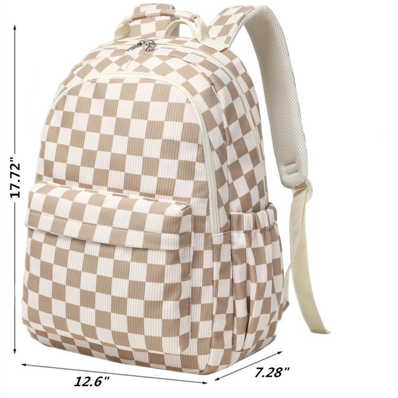 School Bags for Girls Secondary Lightweight Corduroy College Backpacks Womens