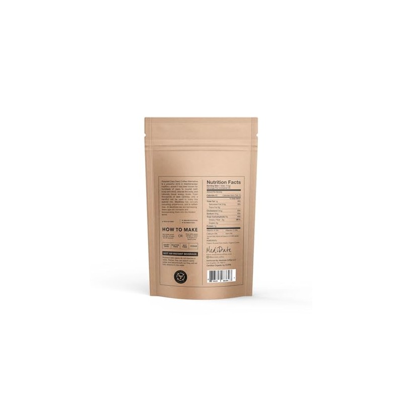 MEDIDATE Coffee Alternative - Roasted Date Seeds + Carob -