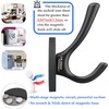 ULIBERMAGNET Strong Magnetic Double Hooks, 2-Pack Heavy Duty Heavy Duty