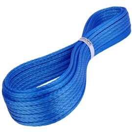 Kanirope® Dyneema Rope PRO 12 mm 5 m Blue 12-Way Braided SK78 Stretched Coated