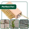 SCRUBIT Moss & Weed Remover Wired Grout Cleaner Brush, Great