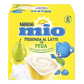 NESTLÉ MIO Merenda al Latte Pera, 4 Vasetti da 100g (400g)