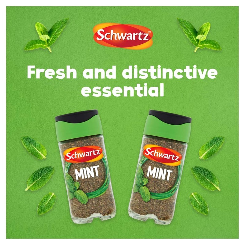Schwartz Mint 9 G, Jar, Pack of 6, Fresh, Slightly
