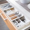 Silverware Drawer Organizer, 2 Layer 10x12x2" Multi-Grid Cutlery Drawer Organizer
