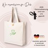 GRAZDesign Baumwolltasche Dachs personalisiert mit Namen Einkaufstasche nachhaltige Tragetasche mit