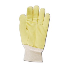 Carolina Glove KV-62104 Carolina Kevlar Jersey Reversible Work Gloves with Cotton Knit Wrist, Ladies (Fits Medium), Brown Yellow, Men's (Fits Large)