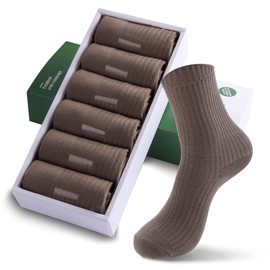 KANAV 6/12 Pairs Ankle Socks for Women Cute Cotton Crew Casual Dress Socks