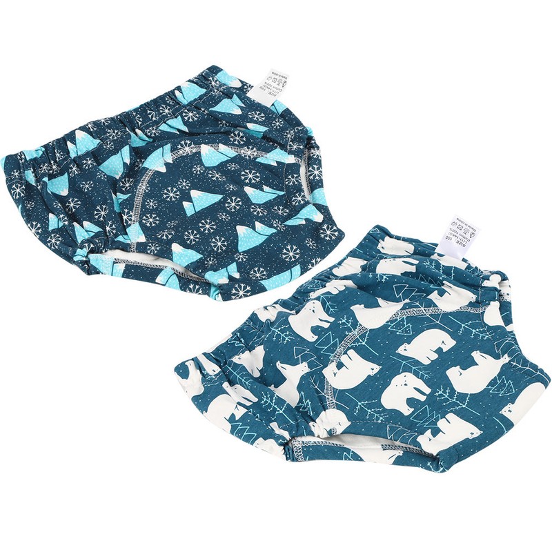 2pcs Baby Pee Potty Training Pants Infant Cotton Training Underwears